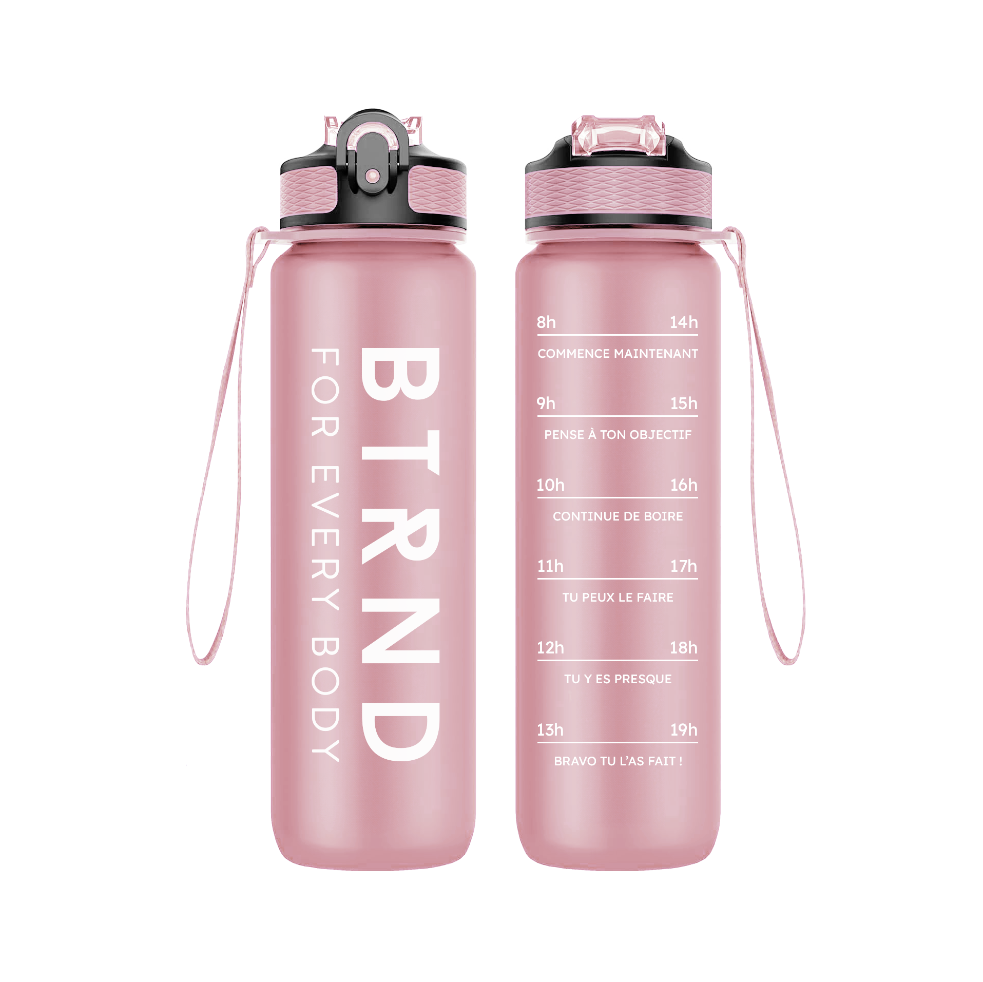 Gourde de fitness BTRND Hydra 1000ml (Pink Sakura)